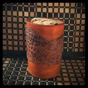 Leather koozie